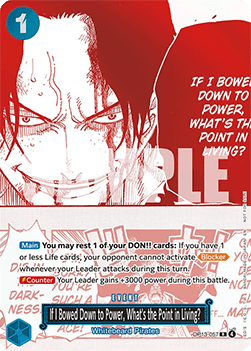 If I Bowed Down to Power, What's the Point in Living? (OP13-057) (V.1) - Unnumbered Promos (Rare) [UP-OP13-057]