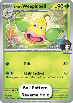 Erika's Weepinbell - Ascended Heroes: Additionals (Uncommon) [xASC-005]