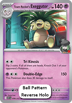 Team Rocket's Exeggutor - Ascended Heroes: Additionals (Rare) [xASC-078]