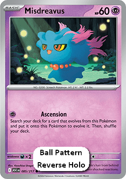 Misdreavus - Ascended Heroes: Additionals (Common) [xASC-085]