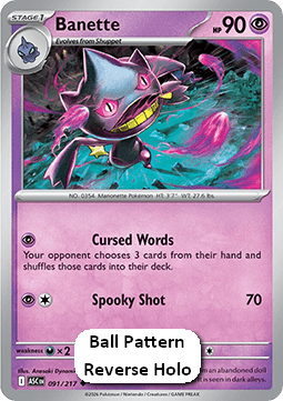 Banette - Ascended Heroes: Additionals (Uncommon) [xASC-091]