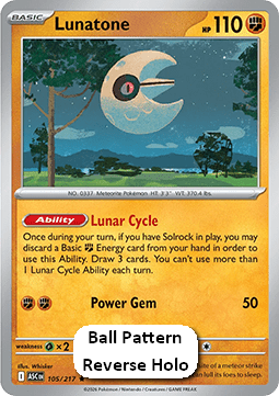 Lunatone - Ascended Heroes: Additionals (Rare) [xASC-105]