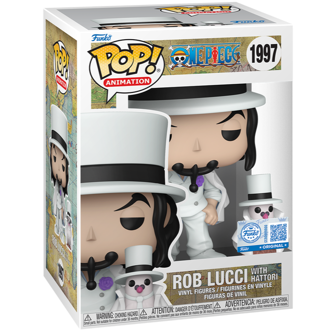 Funko POP! - One Piece: Rob Lucci (with Hattori) #1997 Figur