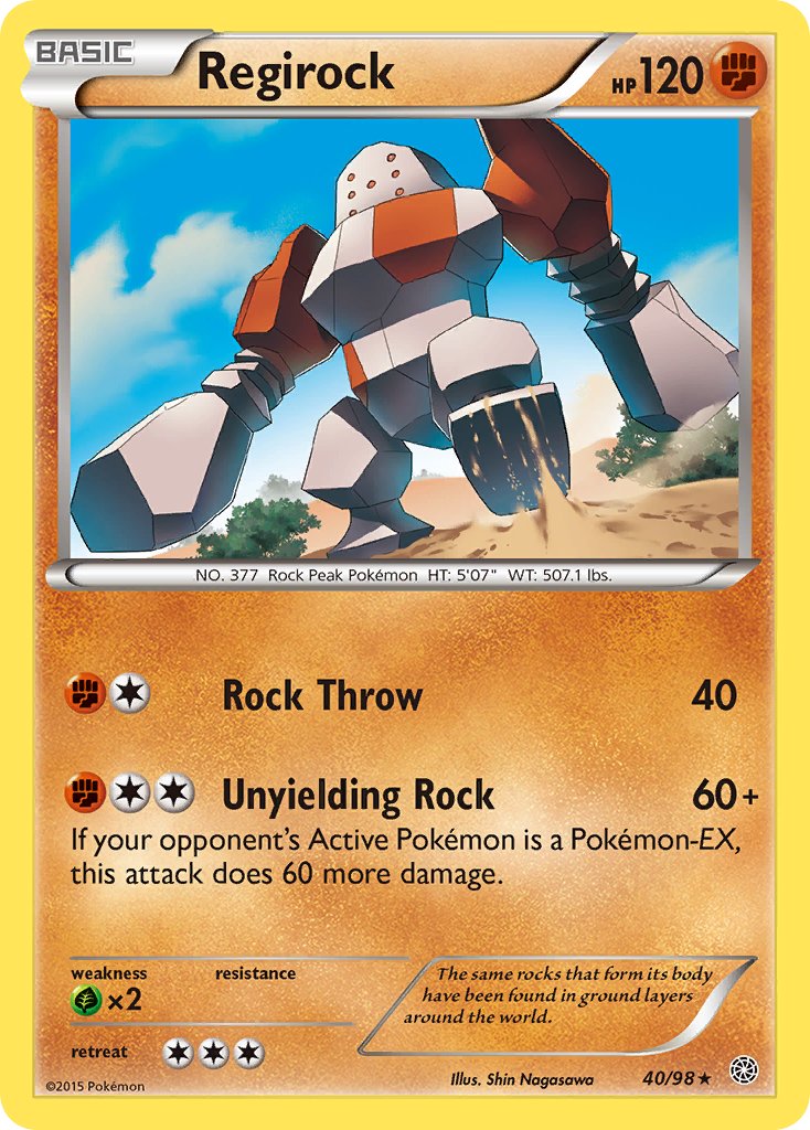 Regirock - Ancient Origins (Rare) [AOR-40] English / Near Mint / Normal