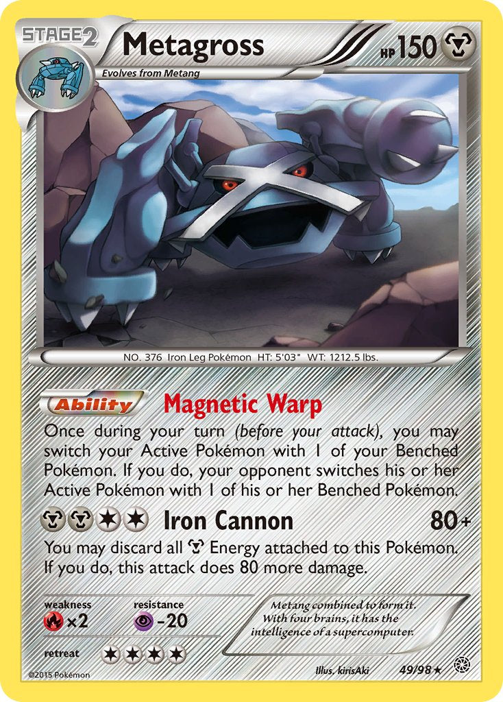 Metagross - Ancient Origins (Rare) [AOR-49] English / Near Mint / Normal