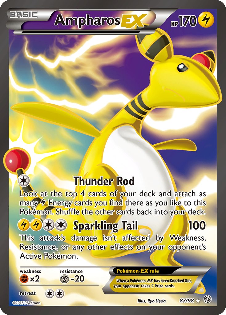 Ampharos EX - Ancient Origins (Ultra Rare) [AOR-87] English / Near Mint / Normal