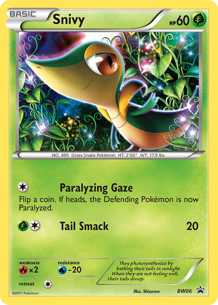 Snivy - BW Black Star Promos (Promo) [BW-06] English / Near Mint / Normal