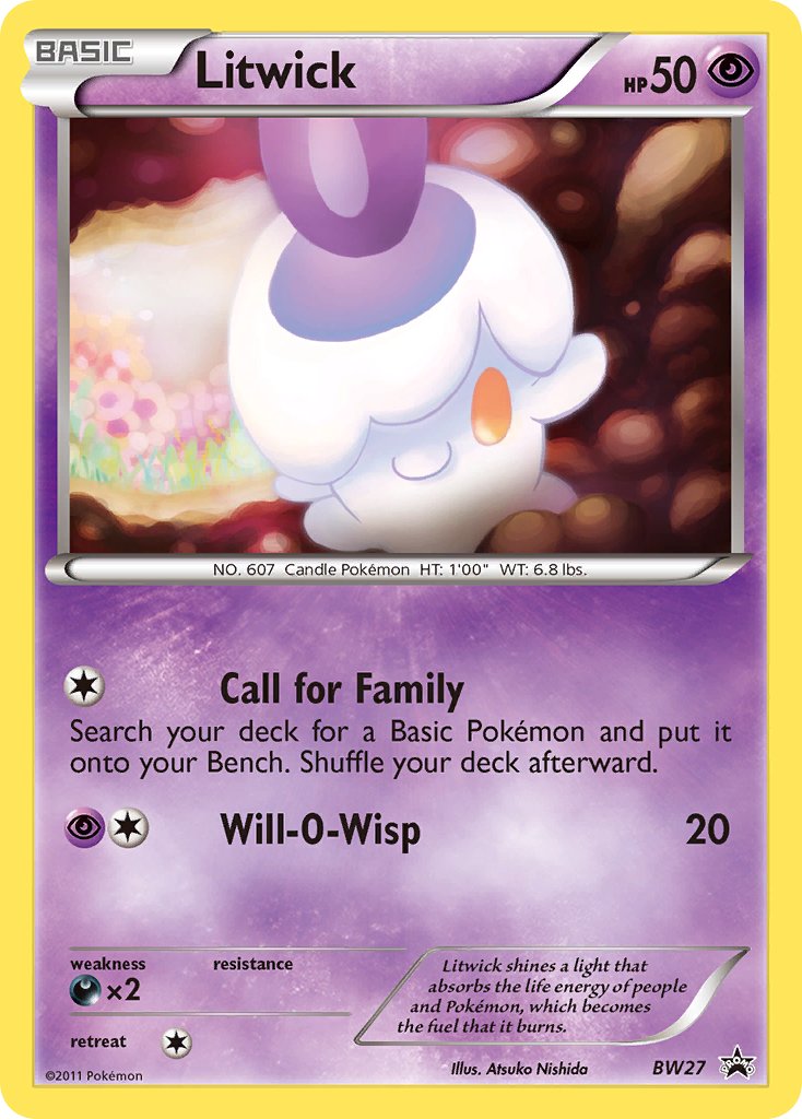 Litwick - BW Black Star Promos (Promo) [BW-27] English / Near Mint / Normal