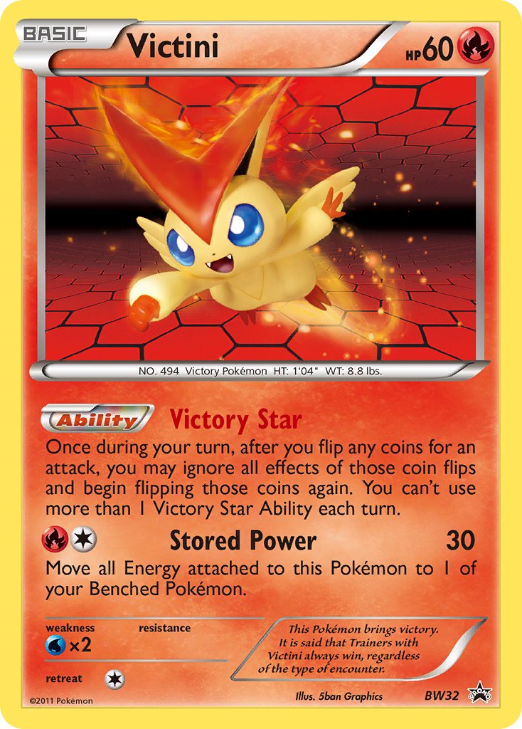 Victini - BW Black Star Promos (Promo) [BW-32] English / Near Mint / Normal