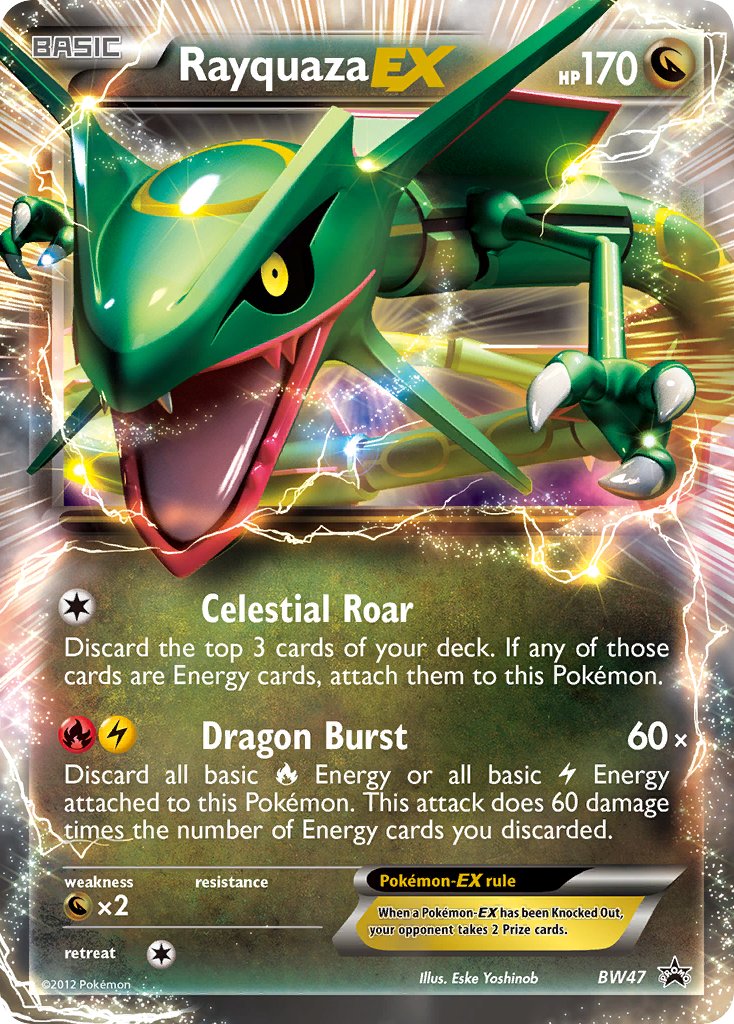Rayquaza EX - BW Black Star Promos (Promo) [BW-47] English / Near Mint / Normal