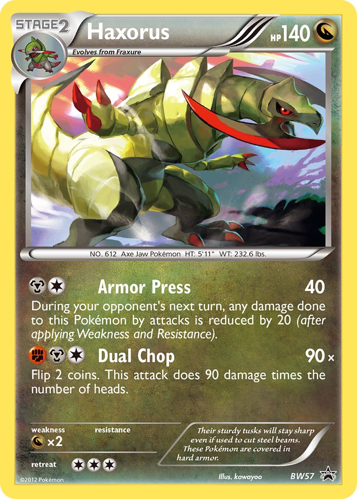 Haxorus - BW Black Star Promos (Promo) [BW-57] English / Near Mint / Normal