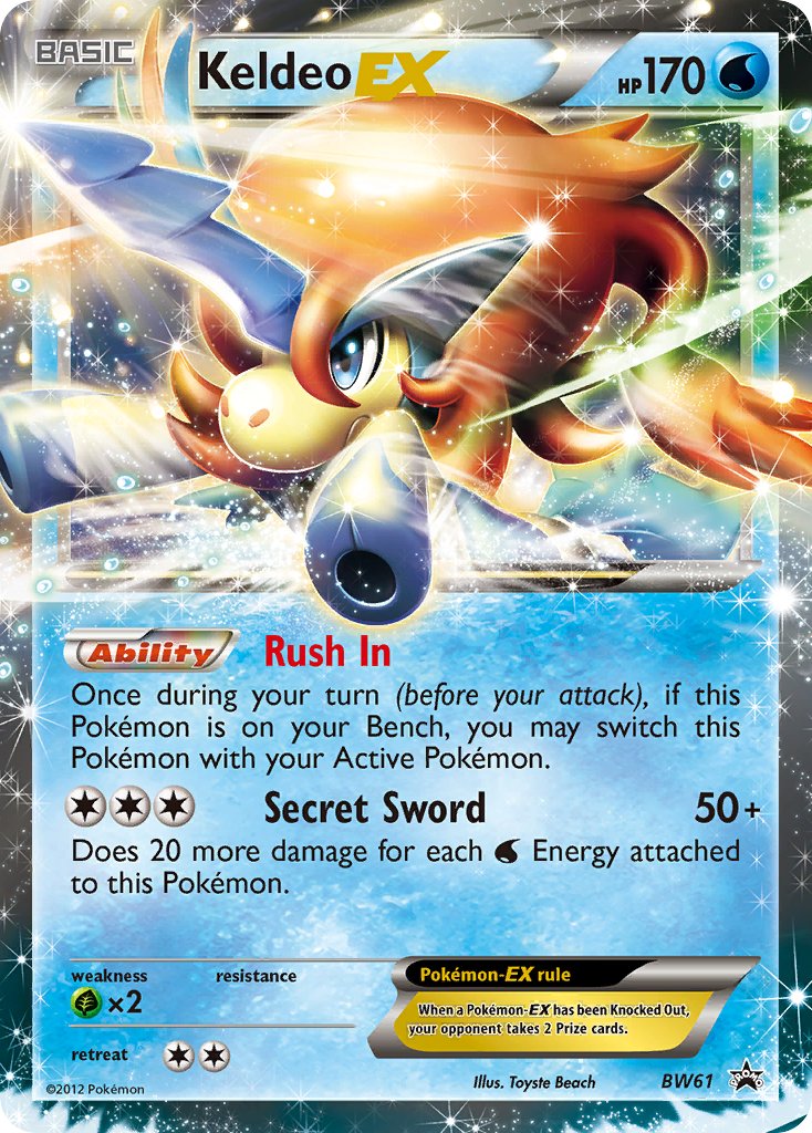 Keldeo EX - BW Black Star Promos (Promo) [BW-61] English / Near Mint / Normal