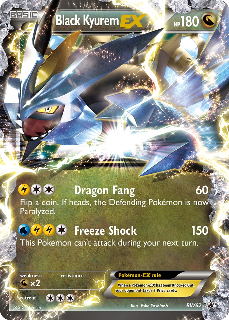 Black Kyurem EX - BW Black Star Promos (Promo) [BW-62] English / Near Mint / Normal