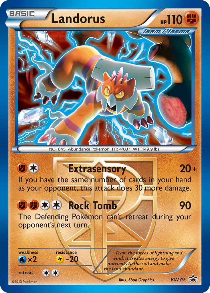 Landorus - BW Black Star Promos (Promo) [BW-79] English / Near Mint / Normal