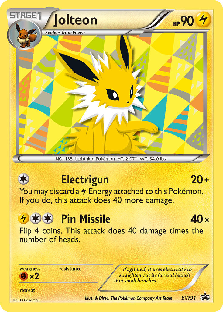 Jolteon - BW Black Star Promos (Promo) [BW-91] English / Near Mint / Normal
