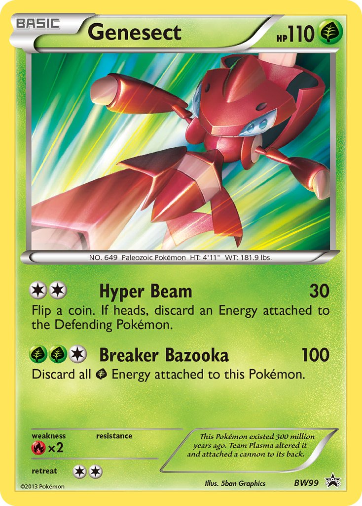 Genesect - BW Black Star Promos (Promo) [BW-99] English / Near Mint / Normal