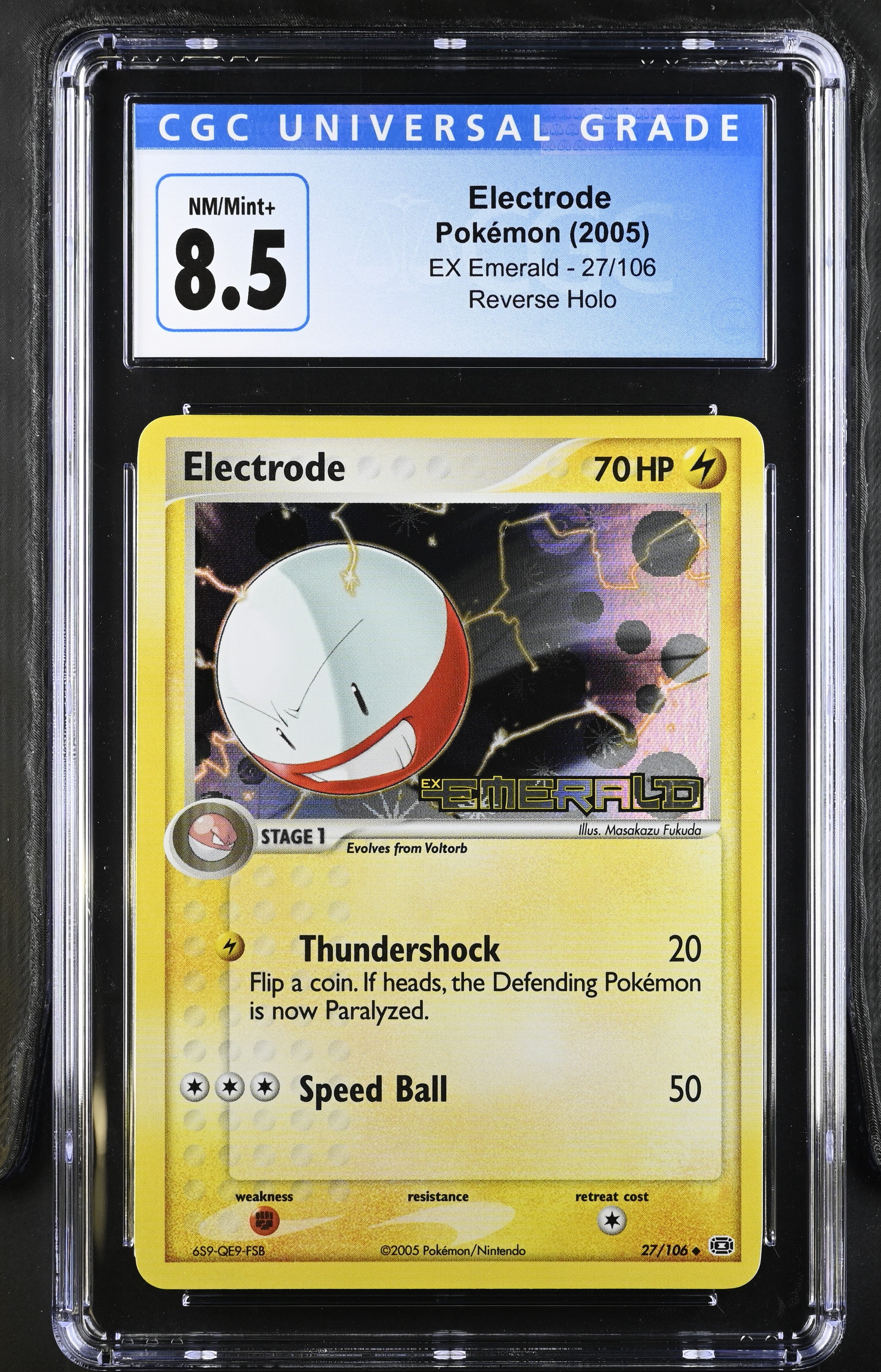 Electrode #27 EX Emerald CGC 8.5 - forside