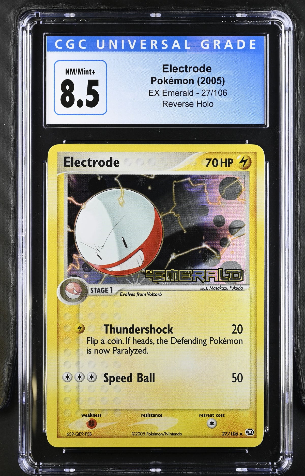 Electrode #27 EX Emerald CGC 8.5 - forside
