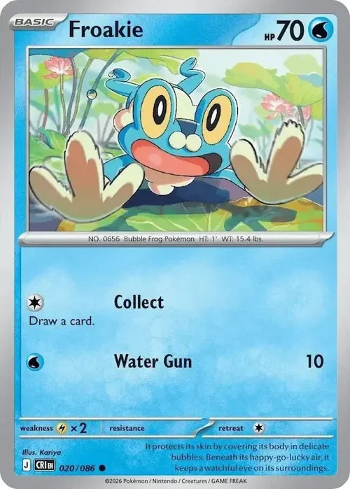 Froakie - Chaos Rising (Common) [CRI-020] English / Near Mint / Normal
