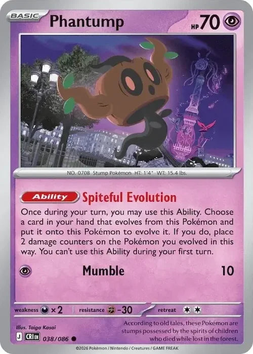 Phantump - Chaos Rising (Common) [CRI-038] English / Near Mint / Normal