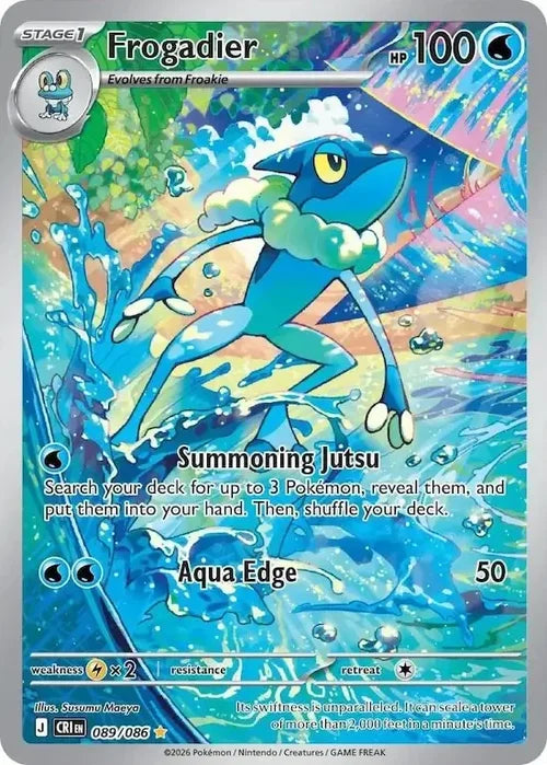 Frogadier - Chaos Rising (Illustration Rare) [CRI-089] English / Near Mint / Normal