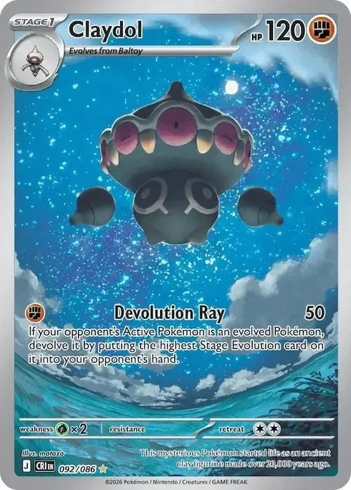 Claydol - Chaos Rising (Illustration Rare) [CRI-092] English / Near Mint / Normal