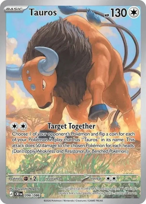 Tauros - Chaos Rising (Illustration Rare) [CRI-096] English / Near Mint / Normal