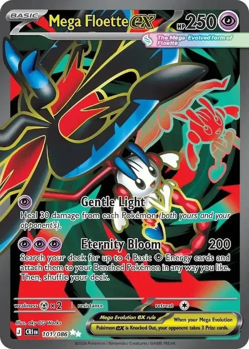 Mega Floette ex - Chaos Rising (Ultra Rare) [CRI-101] English / Near Mint / Normal