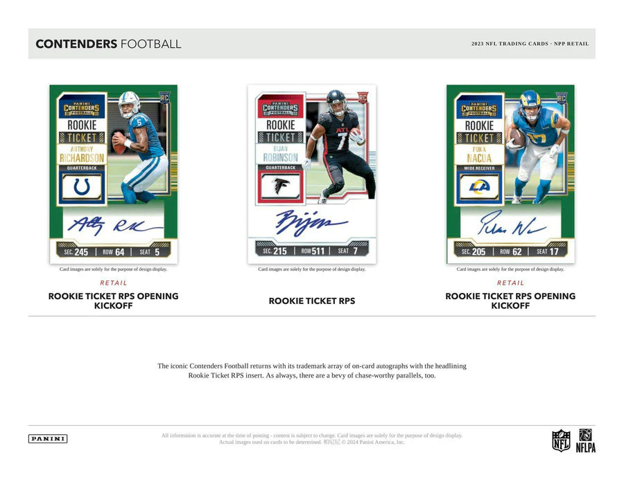 Panini NFL Contenders 2023 Blaster Box Kortspil