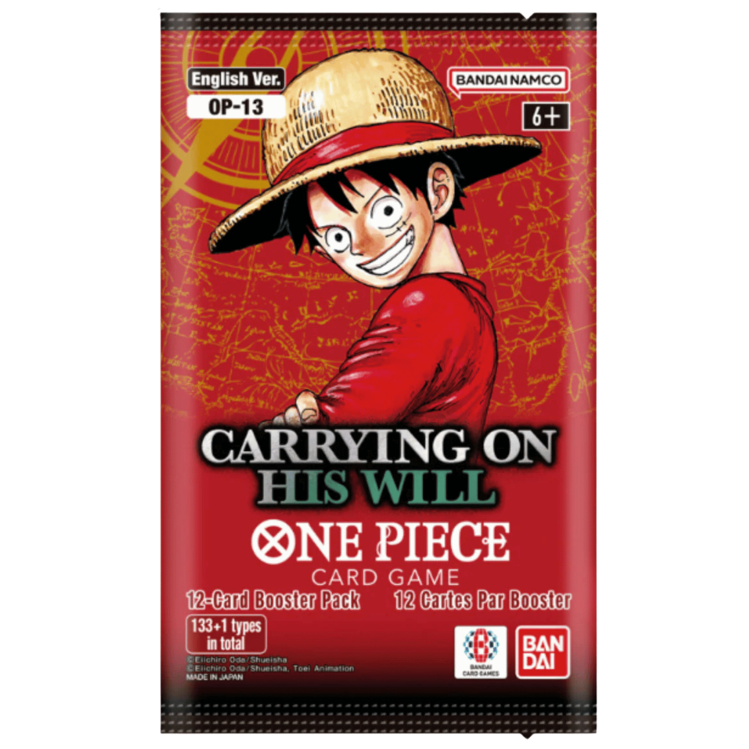 One Piece Card Game OP13 Carrying on His Will Booster Display Pack Kortspil