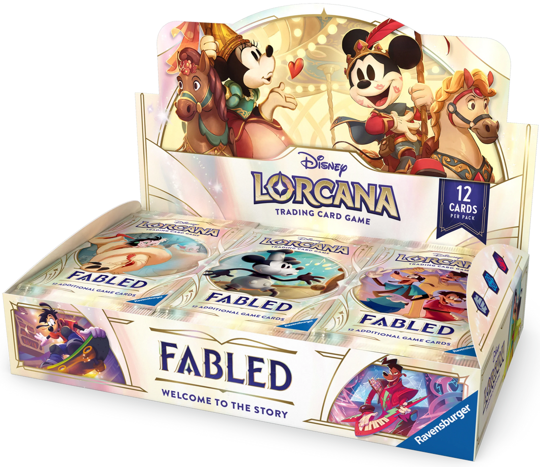 Disney Lorcana TCG: Set 9 - Fabled - Booster Display Box (24 Pakker) Kortspil