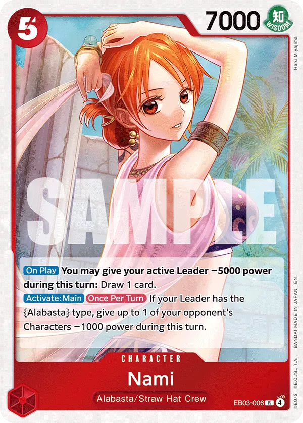 Nami (EB03-006) (V.1) - Heroines Edition (Rare) [EB03-006] English / Near Mint / Normal