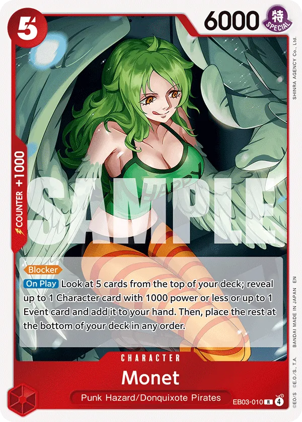 Monet (EB03-010) (V.1) - Heroines Edition (Rare) [EB03-010] English / Near Mint / Normal
