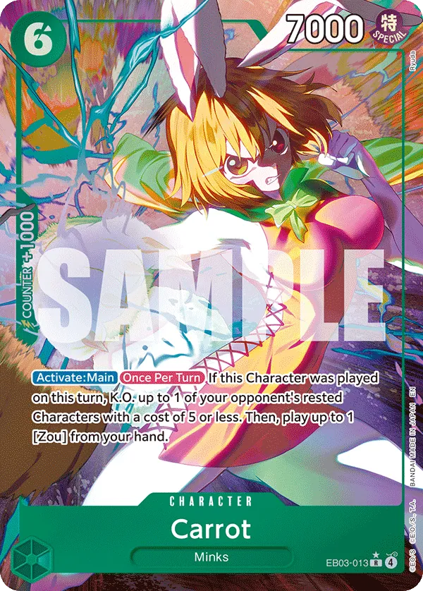 Carrot (EB03-013) (V.2) - Heroines Edition (Alternate Art) [EB03-013] English / Near Mint / Normal