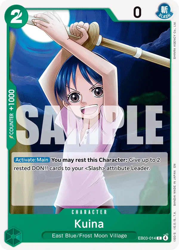 Kuina (EB03-014) (V.1) - Heroines Edition (Common) [EB03-014] English / Near Mint / Normal