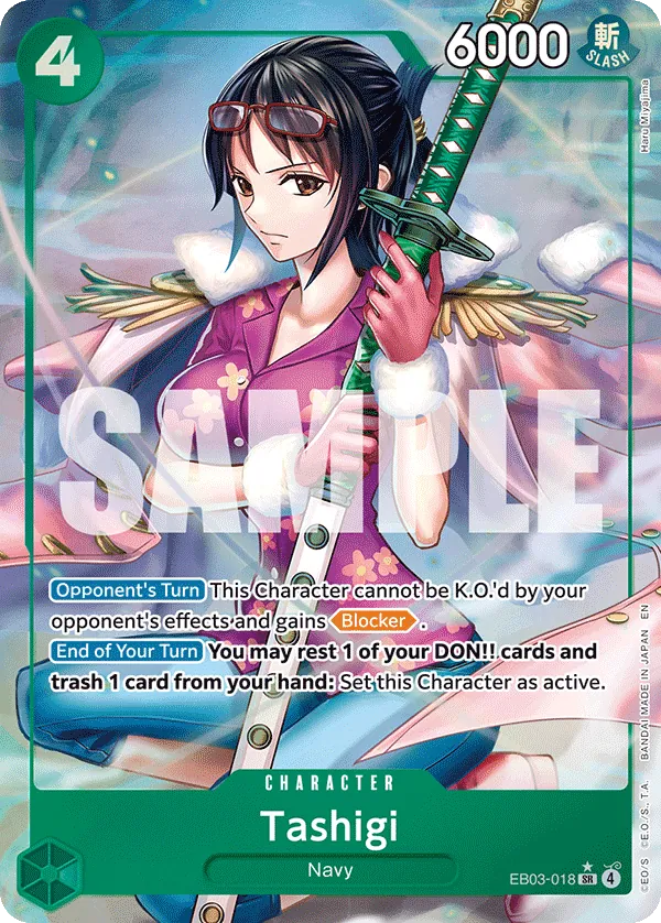 Tashigi (EB03-018) (V.2) - Heroines Edition (Alternate Art) [EB03-018] English / Near Mint / Normal