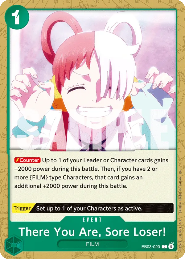 There You Are, Sore Loser! (EB03-020) (V.1) - Heroines Edition (Common) [EB03-020] English / Near Mint / Normal