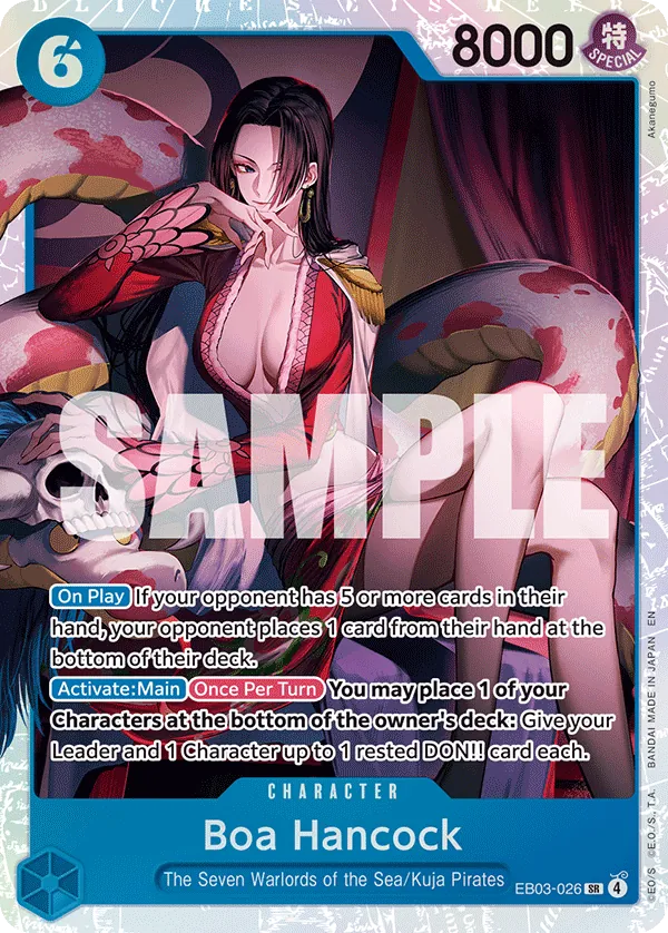 Boa Hancock (EB03-026) (V.1) - Heroines Edition (Super Rare) [EB03-EB03-026] English / Near Mint / Normal