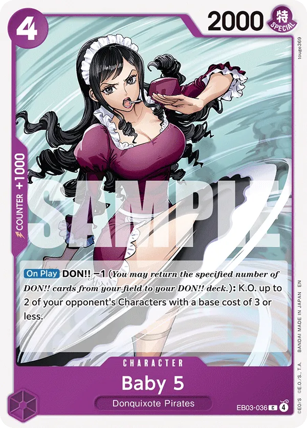 Baby 5 (EB03-036) (V.1) - Heroines Edition (Common) [EB03-036] English / Near Mint / Normal