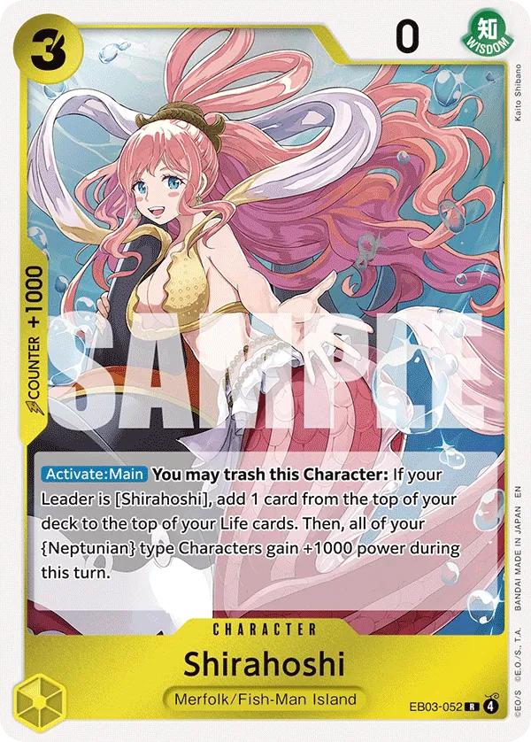 Shirahoshi (EB03-052) (V.1) - Heroines Edition (Rare) [EB03-052] English / Near Mint / Normal