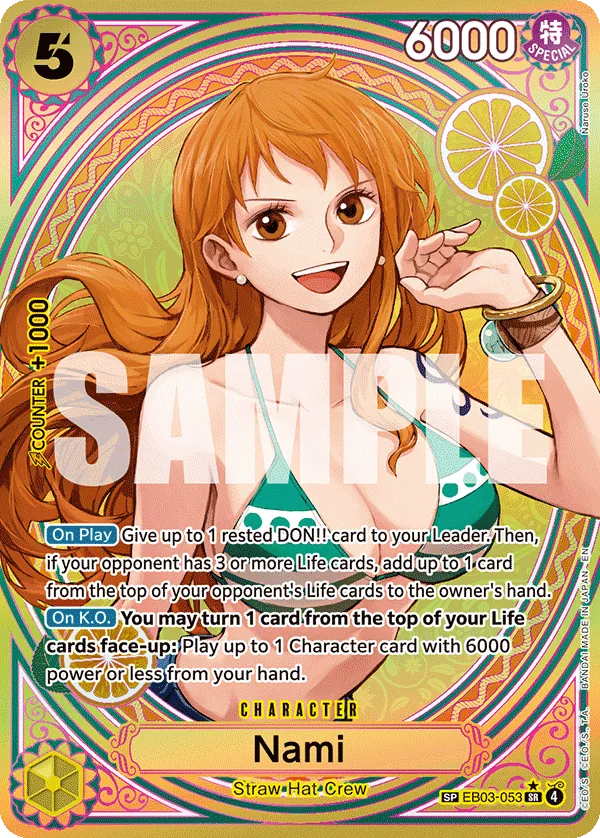 Nami (EB03-053) (V.3) - Heroines Edition (Special Rare) [EB03-053] English / Near Mint / Normal