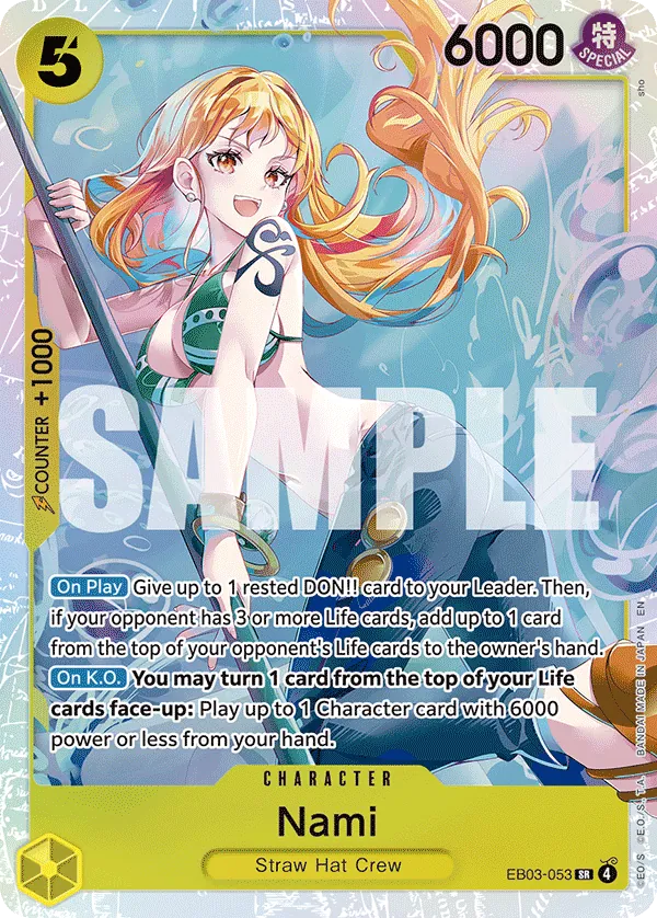 Nami (EB03-053) (V.1) - Heroines Edition (Super Rare) [EB03-053] English / Near Mint / Normal