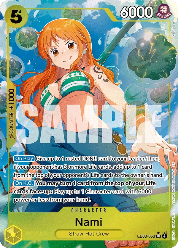 Nami (EB03-053) (V.2) - Heroines Edition (Alternate Art) [EB03-053] English / Near Mint / Normal