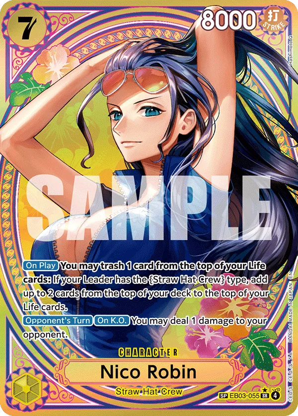 Nico Robin (EB03-055) (V.3) - Heroines Edition (Special Rare) [EB03-055] English / Near Mint / Normal