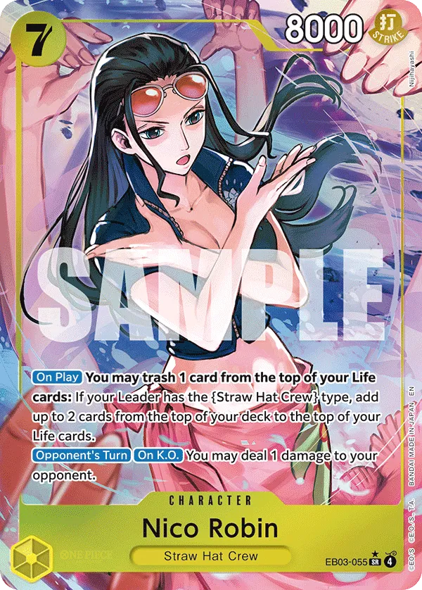 Nico Robin (EB03-055) (V.2) - Heroines Edition (Alternate Art) [EB03-0 ...