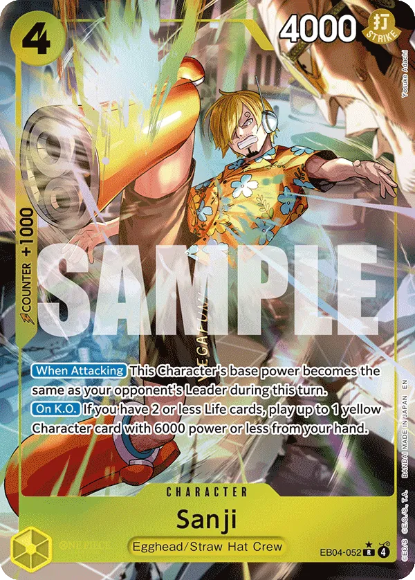 Sanji (EB04-052) (V.2) - Adventure on Kami’s Island (Alternate Art) [OP15-EB04-052] English / Near Mint / Normal