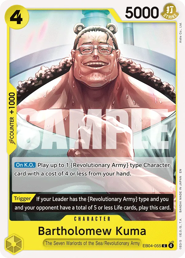 Bartholomew Kuma (EB04-055) - Adventure on Kami’s Island (Common) [OP15-EB04-055] English / Near Mint / Normal
