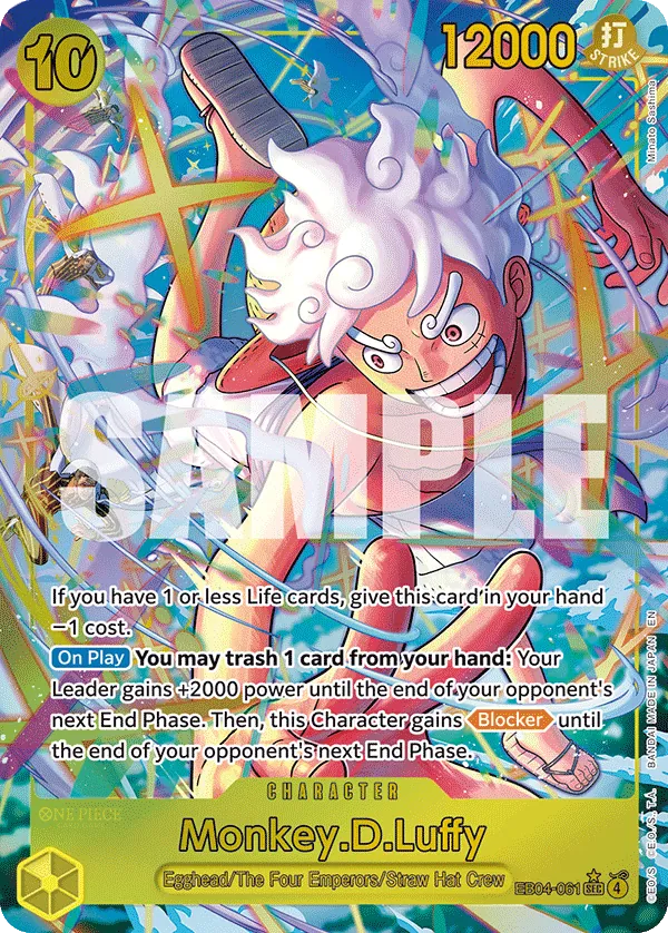 Monkey.D.Luffy (EB04-061) (V.2) - Adventure on Kami’s Island (Alternate Art) [OP15-EB04-061] English / Near Mint / Normal