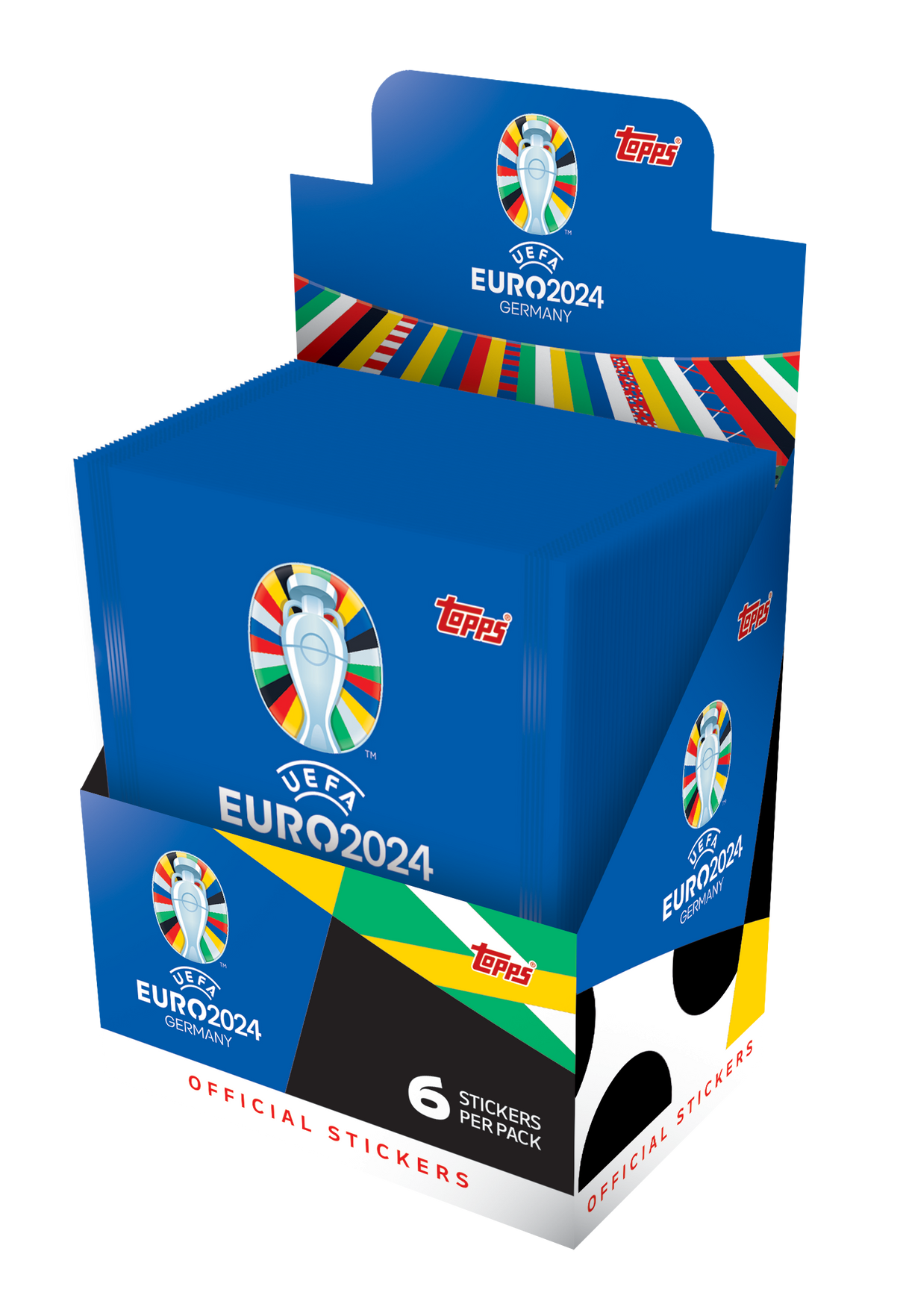 Topps: Match Attax Fodbold Klistermærker - EURO 2024 - Stickers Booster Display Box