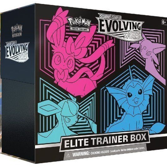 Pokémon TCG: Evolving Skies Elite Trainer Box (Sylveon, Espeon, Glaceon, Vaporeon)